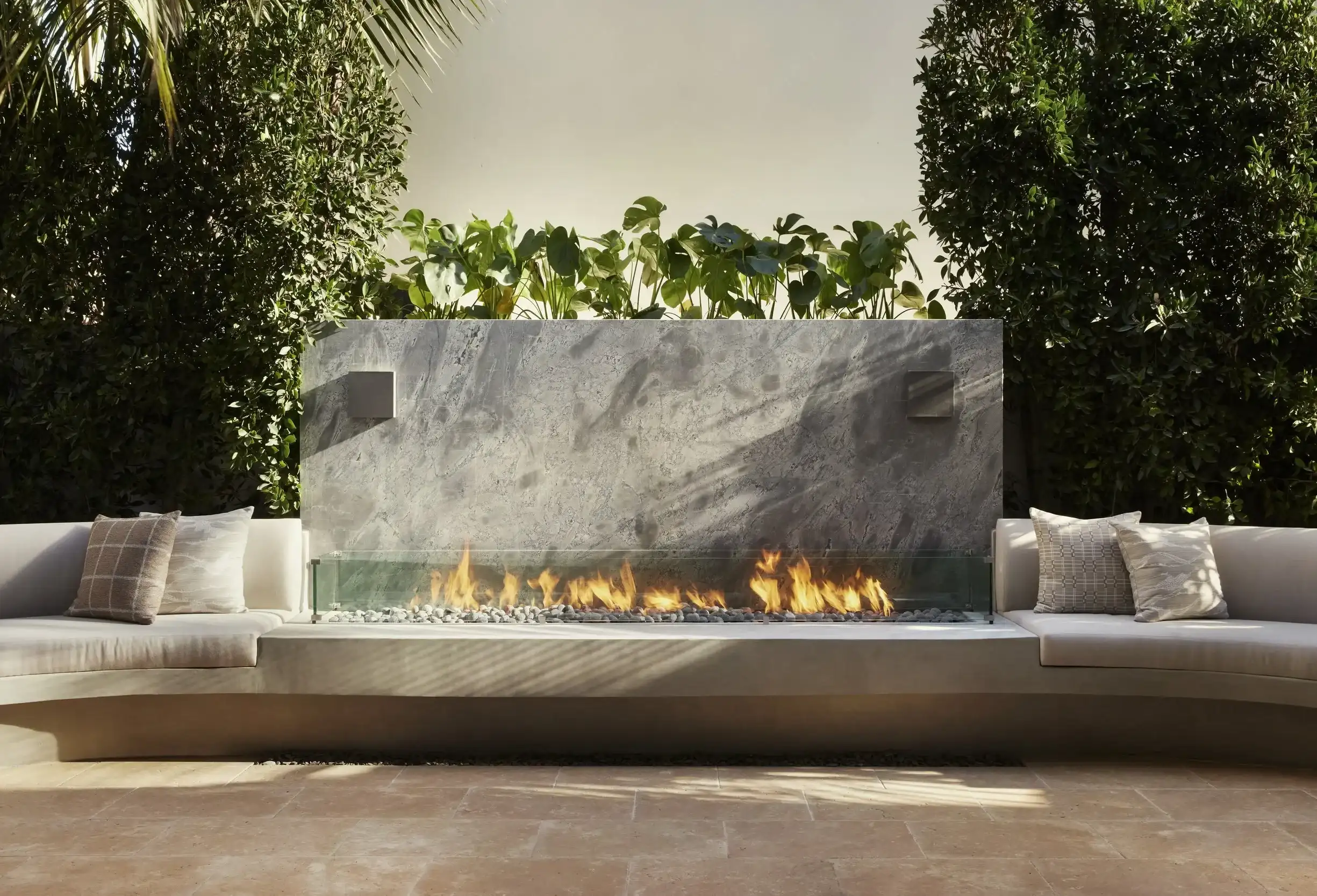 The terrace of Bower Coronado, a new boutique hotel in Coronado, San Diego