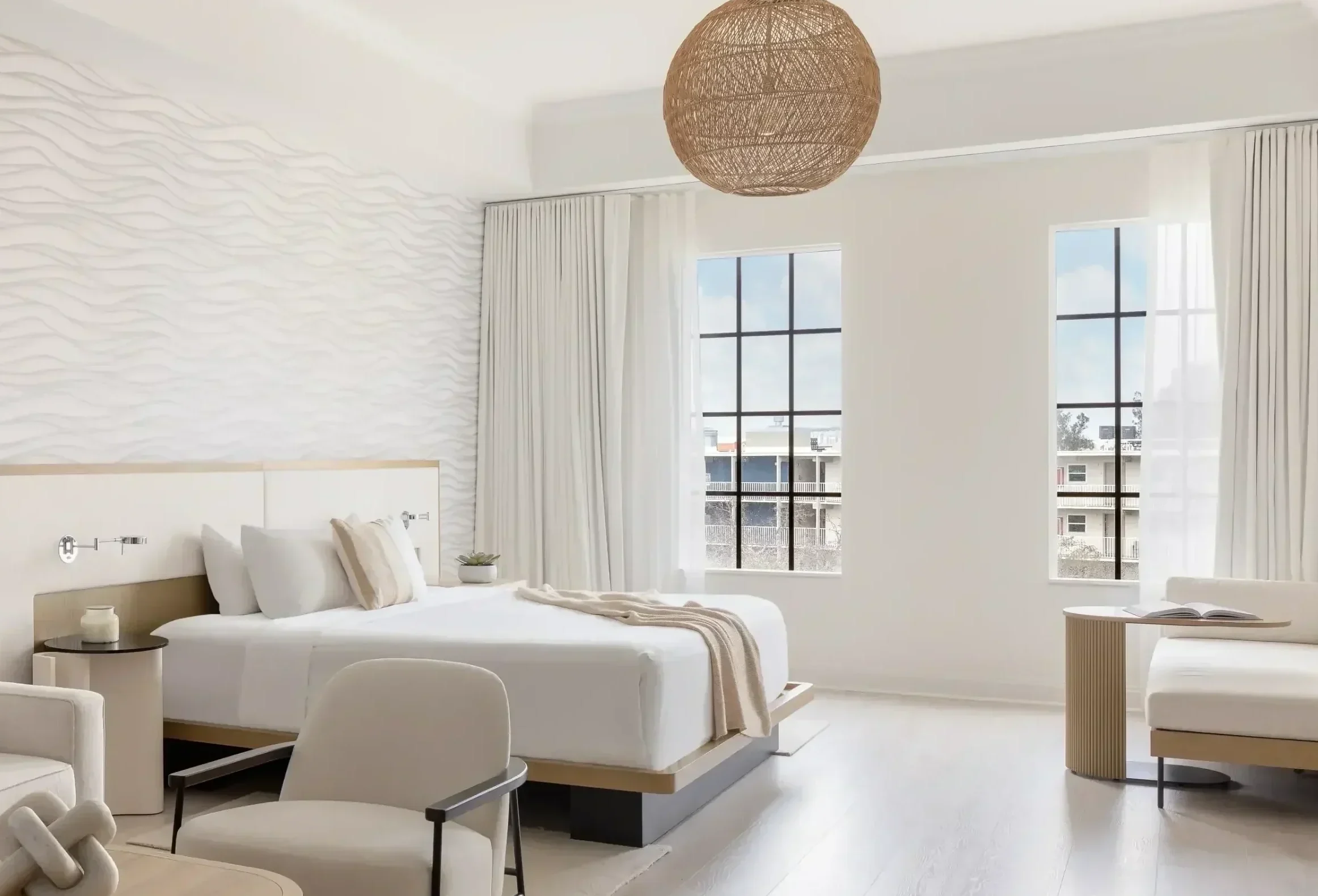 The room of The Zamora Hotel, a luxury boutique hotel in St Pete Beach, Florida