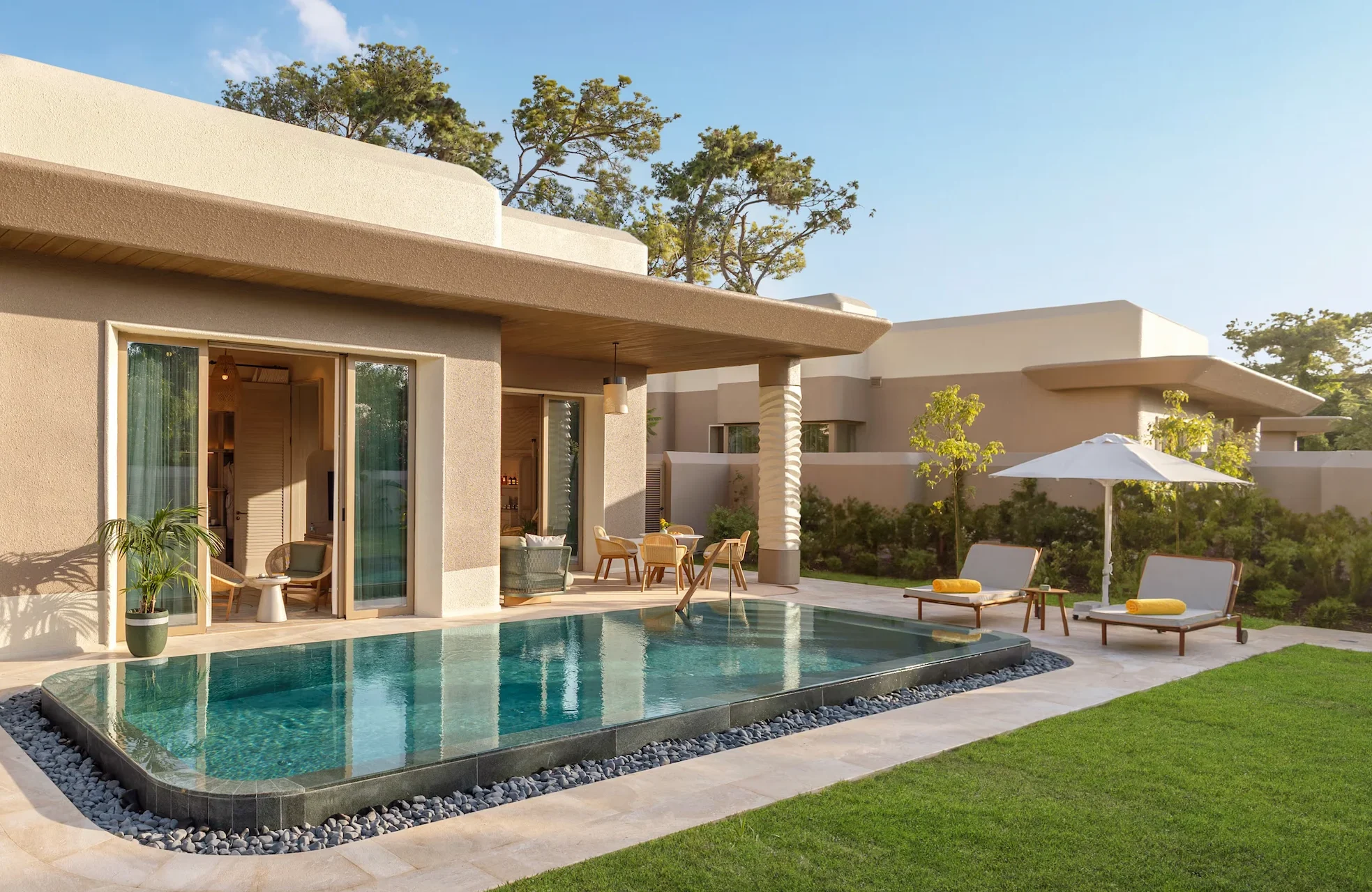 The private pool of BIJAL, a luxury boutique hotel in Antalya, Turkey
