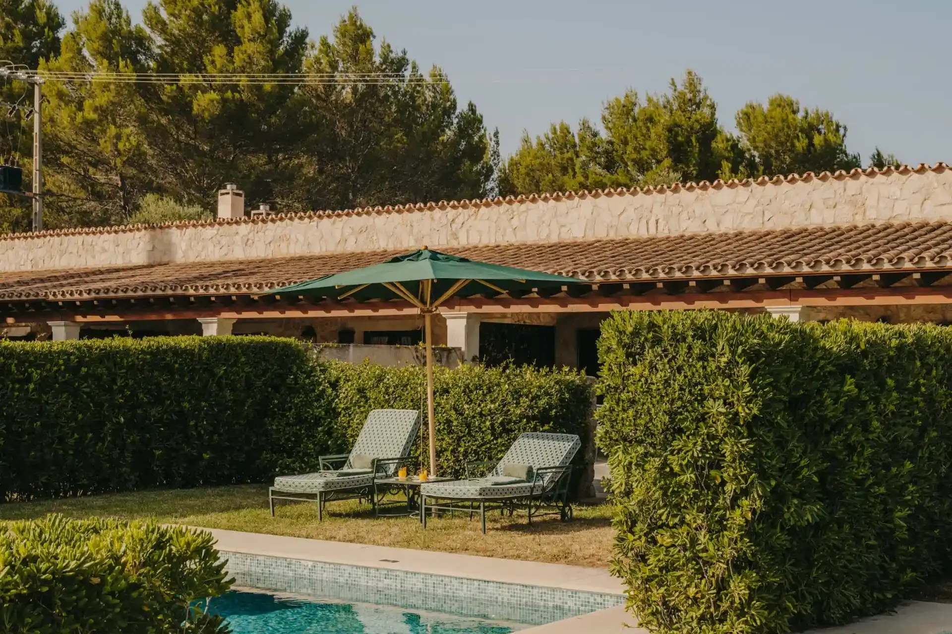 The private pool of Grand Hotel Son Net, a luxury 5-star boutique hotel in Mallorca