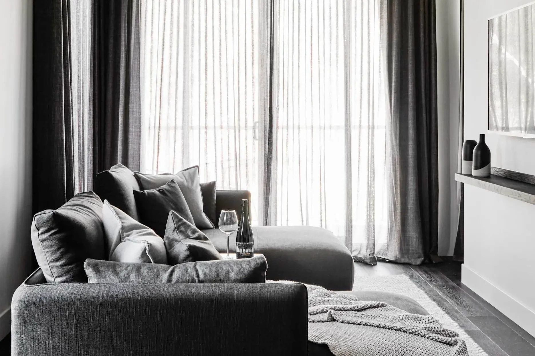 The room of The Mitchelton Hotel, a design boutique hotel in Nagambie, Victoria