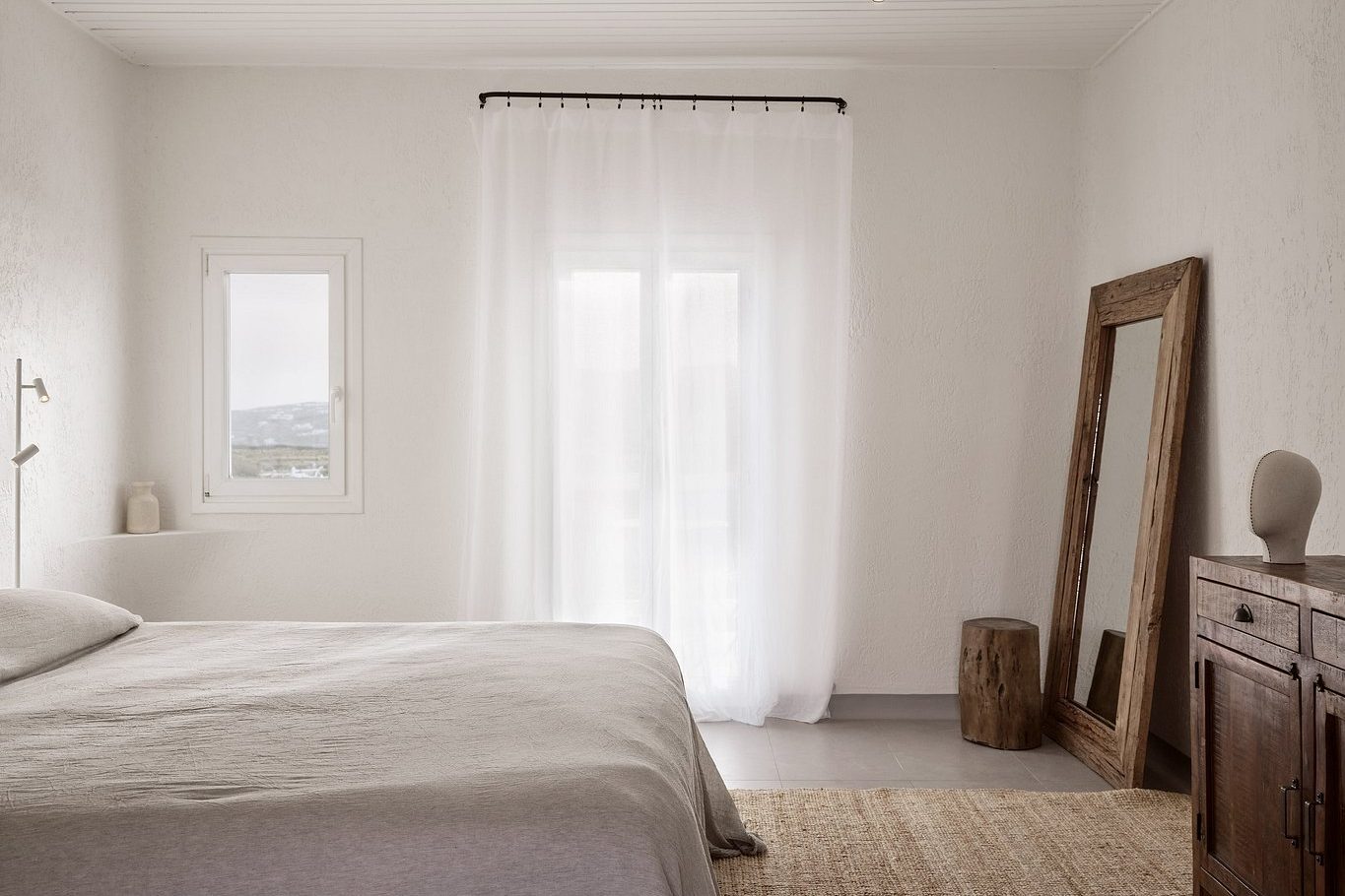 The room of Boheme Mykonos, a cool boutique hotel in Mykonos, Greece.