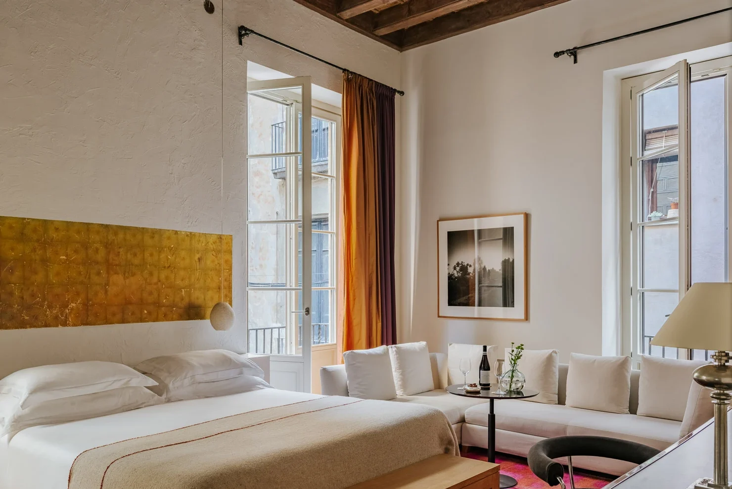 The room of Hotel Neri, a luxury 5-star boutique hotel in Barcelona, Spain.