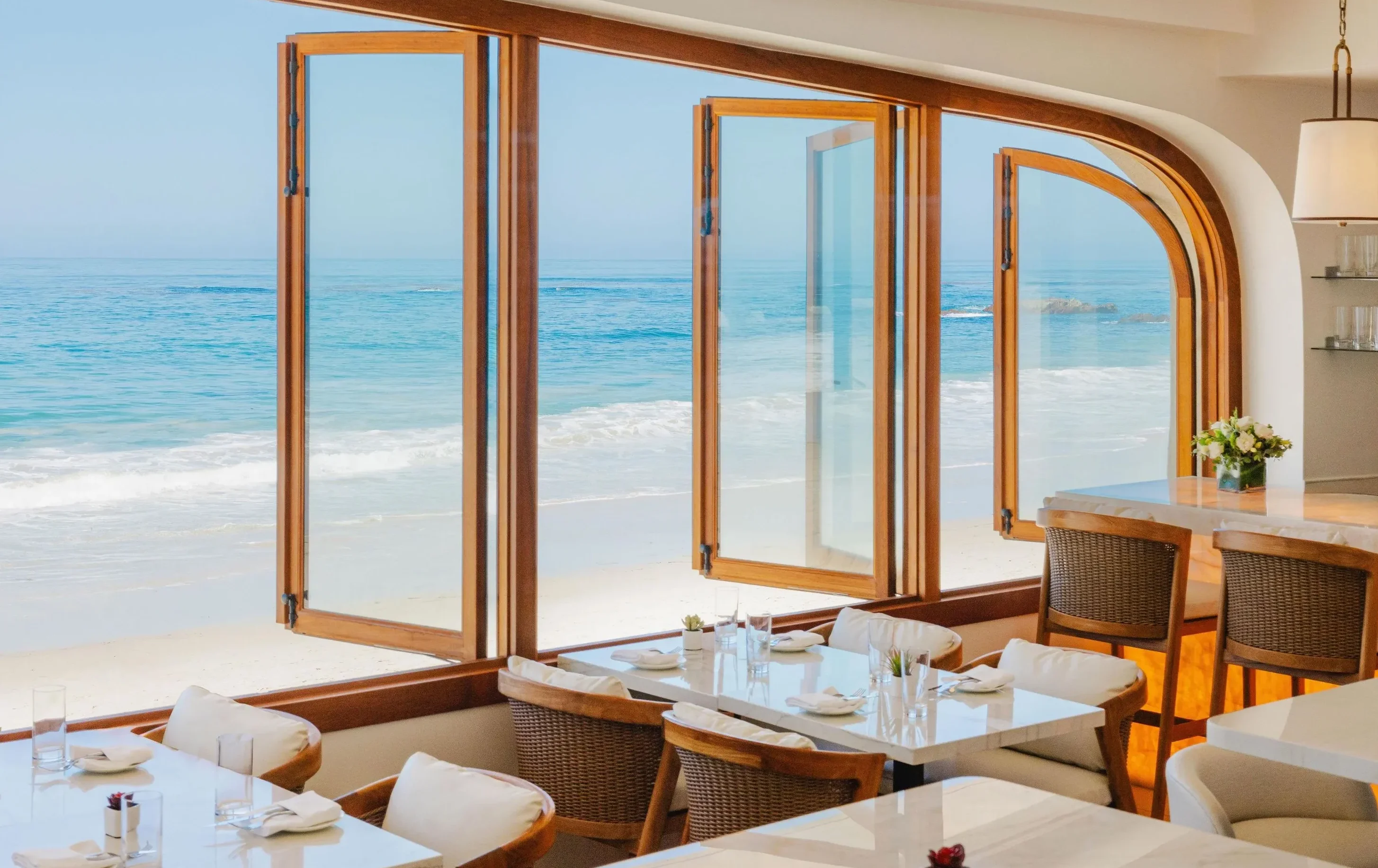 The restaurant of Surf and Sand Laguna Beach, a luxury boutique hotel in Laguna Beach, CA