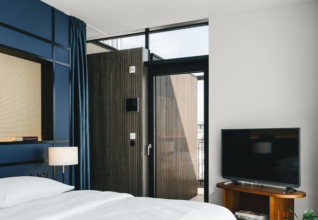 The room of Hotel Gilbert, a cool boutique hotel in Vienna, Austria