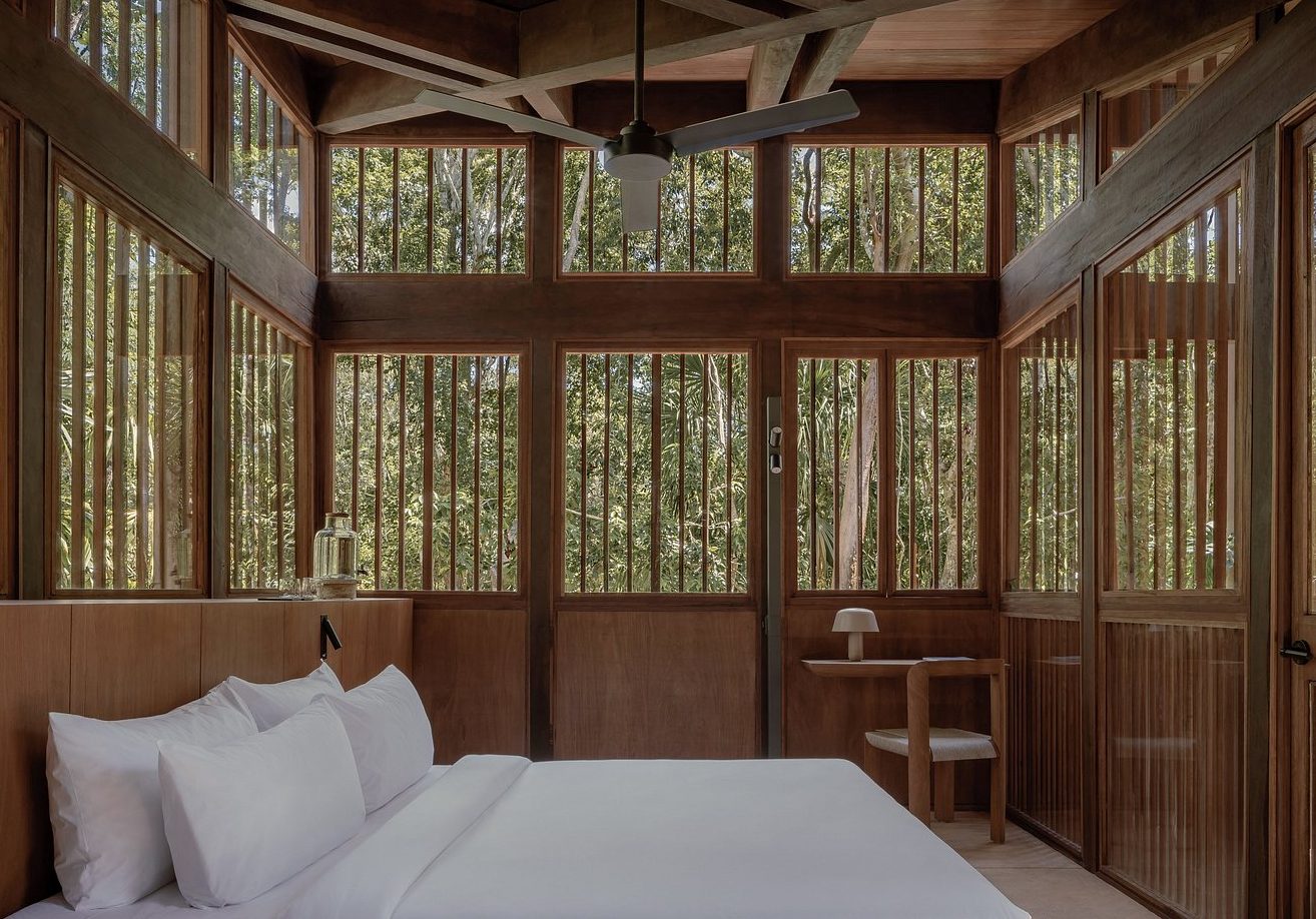 The room of Boca de Agua, a luxury boutique hotel in Bacalar, Mexico