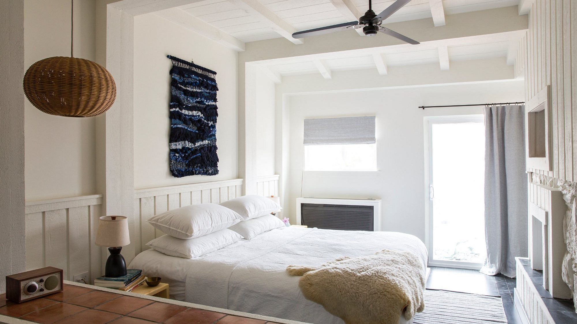 The room of Scribner’s Catskill Lodge, a cool boutique hotel in the Catskills of Hudson Valley